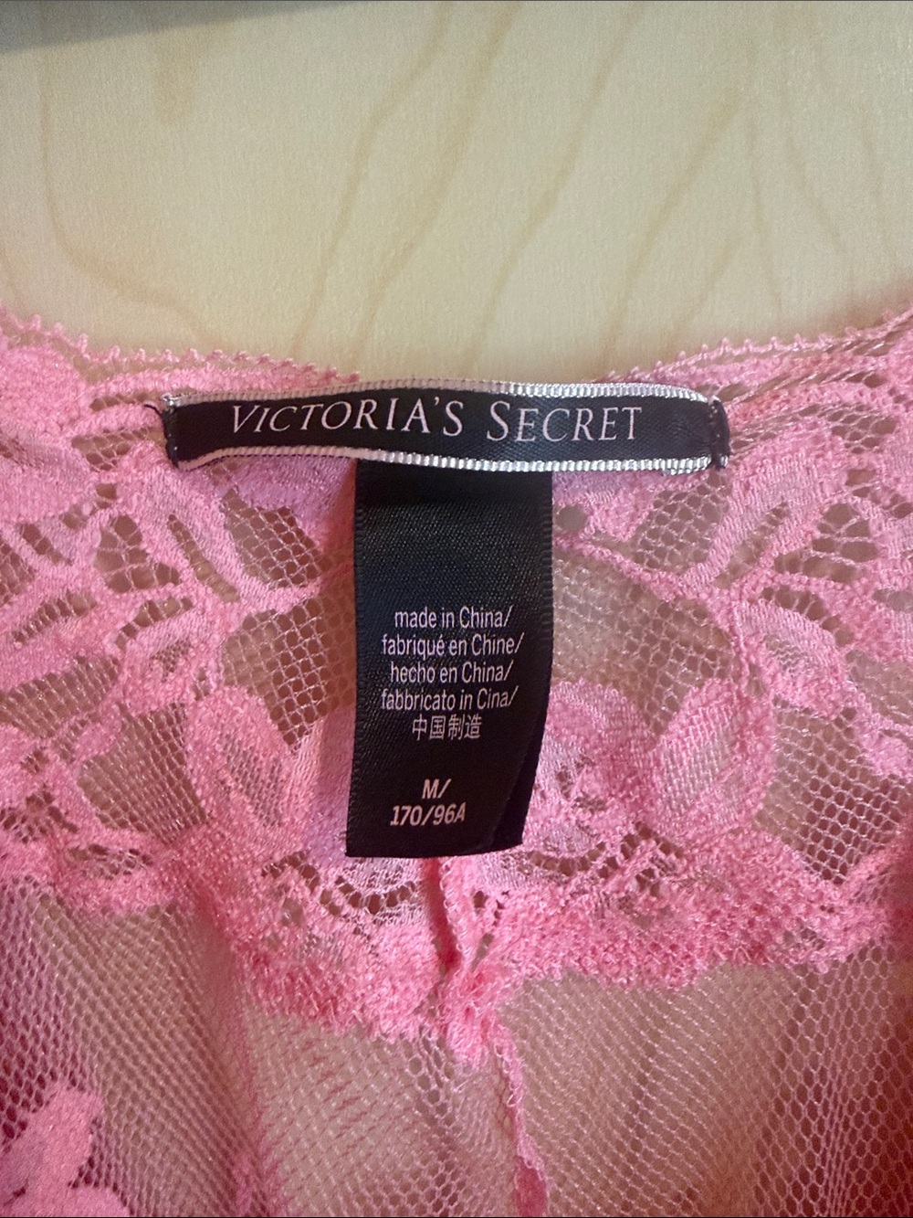 Victoria's Secret Pink Floral Lace Chemise - Picture 4 of 4